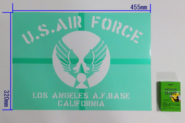 ステンシルアート　USAF　アメリカ雑貨屋サンブリッヂ