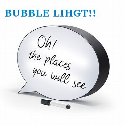 吹き出しライトボックス メッセージボード ホワイトボード ペン付き Bubble Lihgt 雑貨屋ｓｕｎｂｒｉｄｇｅ