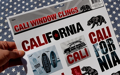 カリフォルニアステッカー　CALIFORNIAステッカー　ウォールステッカー アメリカ直輸入　アメリカ雑貨屋SUNBRIDGE