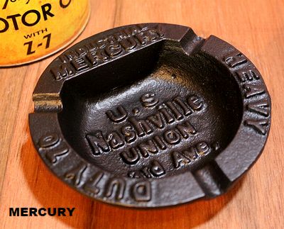 マーキュリー灰皿 MERCURY　鉄灰皿 おしゃれ灰皿　アメリカン灰皿 アメリカ雑貨屋　サンブリッヂ ミラー通販