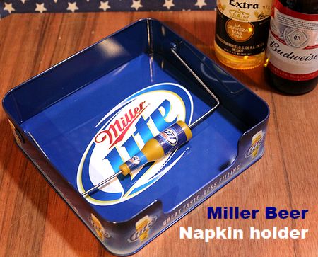 ペーパーホルダー ミラーライト MillerLite ナプキンホルダー 通販 アメリカン雑貨通販　アメリカ雑貨屋　サンブリッヂ