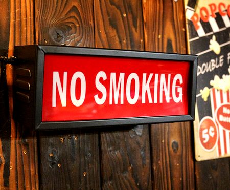喫煙所　ライト　ノースモーキング　壁掛ライト　タバコライト　アメリカ雑貨　通販 アメリカン雑貨　サンブリッヂ
