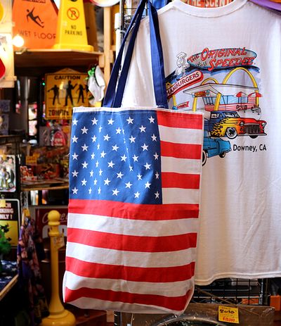 アメリカ国旗バッグ　アメリカンコットンバッグ　星条旗バッグ　アメリカンエコバッグ　アメリカ雑貨屋　SUNBRIDGE　エコバッグ通販