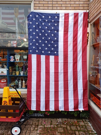 刺繍星条旗 刺繍アメリカンフラッグ　星条旗　大きい星条旗　３Mアメリカフラッグ　アメリカ雑貨屋　サンブリッヂ