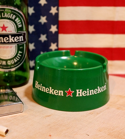 ハイネケン灰皿　Heineken　ハイネケン　灰皿　ノベルティ　アメリカ雑貨通販 サンブッヂ 岩手雑貨