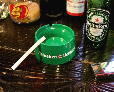 ハイネケン灰皿　Heineken　ハイネケン　灰皿　ノベルティ　アメリカ雑貨通販 サンブッヂ 岩手雑貨