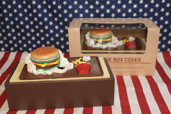 アメリカ雑貨屋サンブリッヂ　ハンバーガー　ティッシュケース
