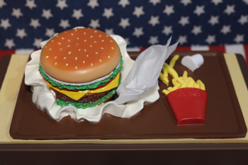 アメリカ雑貨屋サンブリッヂ　ハンバーガーティッシュケース
