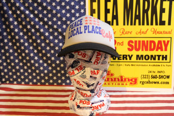 アメリカ雑貨屋サンブリッヂ　ピースキャップ　帽子　フリーサイズ　ユニセックス
