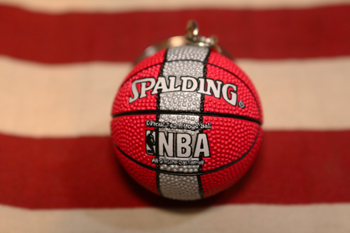 アメリカ雑貨屋サンブリッヂ　NBA　キーホルダー　バスケットボール　キーリング　シカゴ・ブルズ