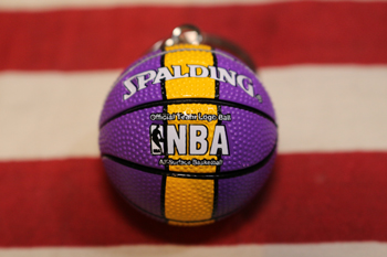 アメリカ雑貨屋サンブリッヂ　NBA　キーホルダー　バスケットボール　キーリング　ロサンゼルス・レイカーズ