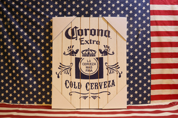 アメリカ雑貨屋サンブリッヂ　コロナビール　木製看板　ウッドサイン　CORONA EXTRA