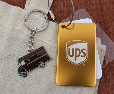 UPSキーホルダー キーチェーン　UPSグッズ通販 アメリカ雑貨屋　サンブリッヂ　アメリカ雑貨通販